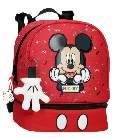 Ghiozdane pentru grădinită - Ghiozdan gradinita Mickey Thing rosu 23 x 28 x 13 cm