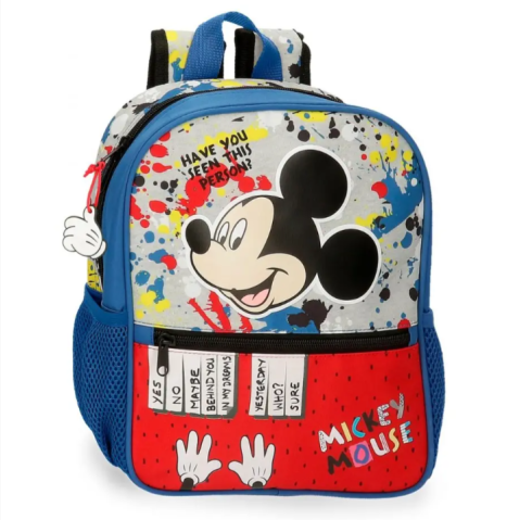 Ghiozdane pentru grădinită - Ghiozdan gradinita Mickey Colour Mayhem multicolor 23 x 28 x 10 cm