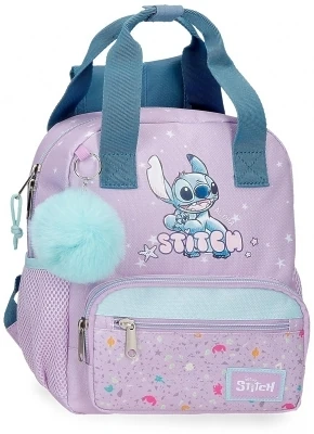 Rechizite școlare - Ghiozdan gradinita fete Disney Lovely Stitch adaptabil lila 5L
