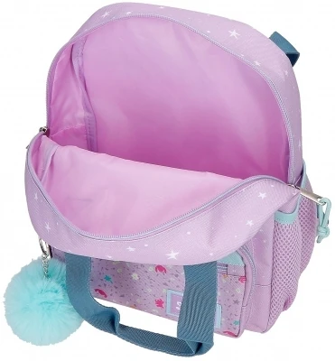 Ghiozdan gradinita fete Disney Lovely Stitch adaptabil lila 5L [2]