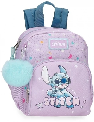 Rechizite școlare - Ghiozdan gradinita fete Disney Lovely Stitch lila 3L