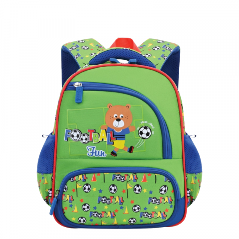 Ghiozdane pentru grădinită - Ghiozdan gradinita verde 11 L Football Fun S Cool Collection