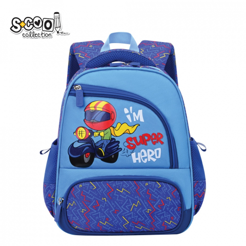 Ghiozdane pentru grădinită - Ghiozdan gradinita baieti  Im Super Hero S-COOL 11L