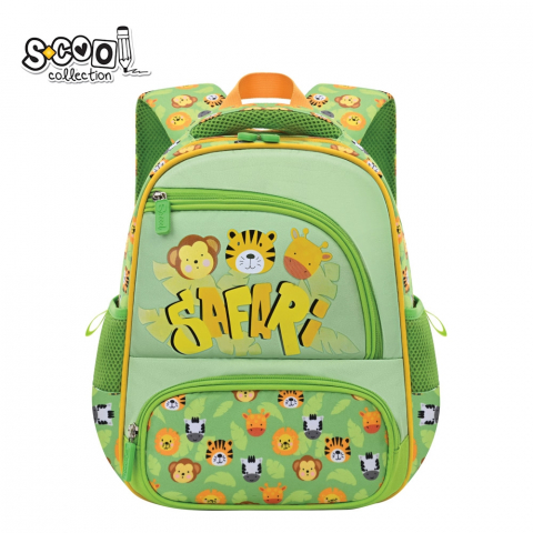 Ghiozdane pentru grădinită - Ghiozdan gradinita Safari S-Cool 11L verde baieti