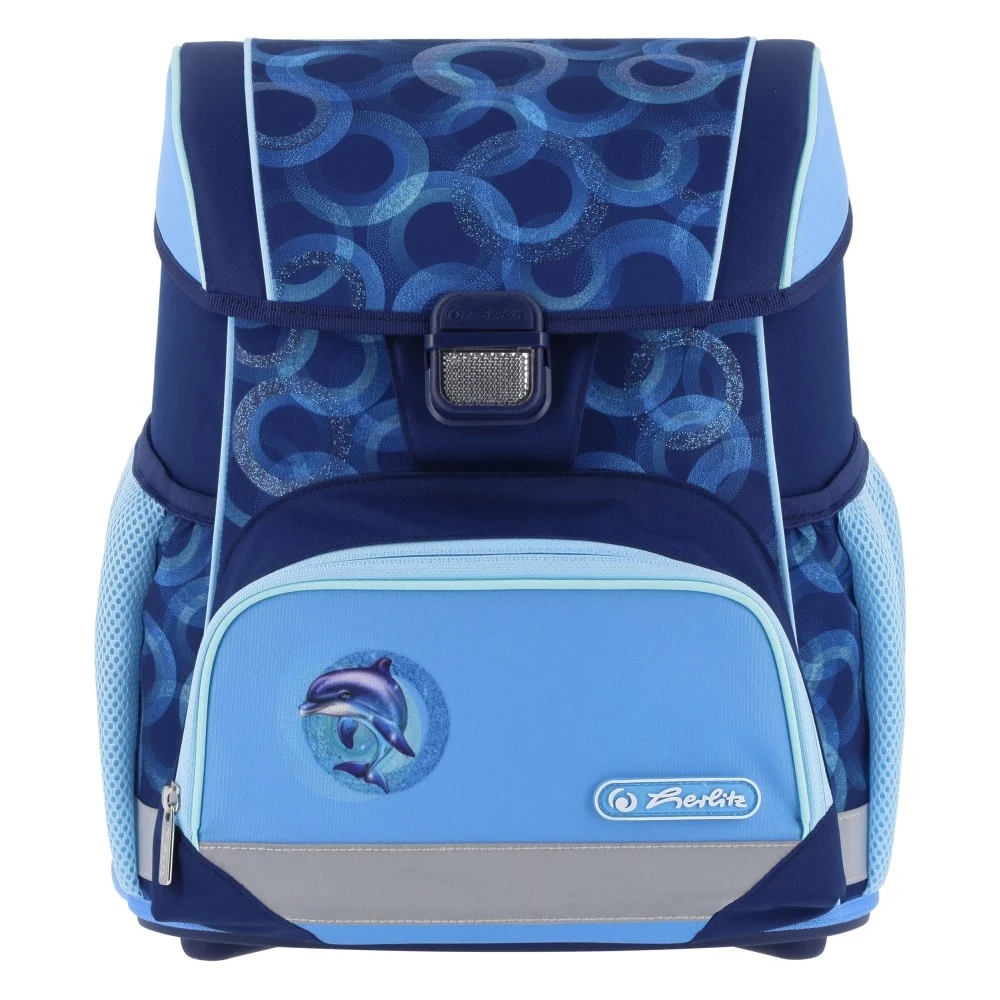Rechizite școlare - Ghiozdan neechipat Herlitz Loop Dolphin Ride 17L