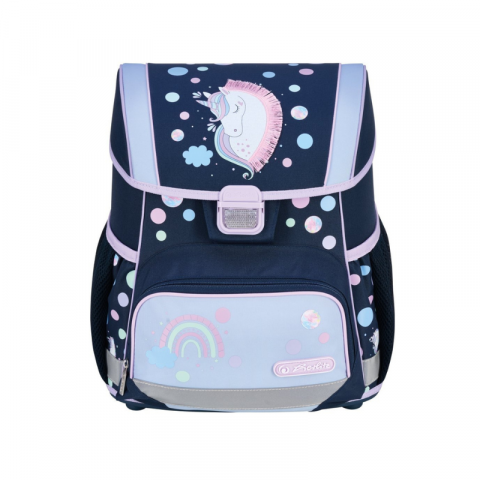 Rechizite școlare - Ghiozdan neechipat Loop Herlitz Unicorn Dreams bleumarin fete