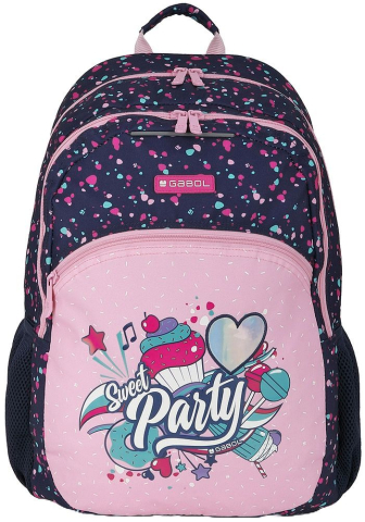 Ghiozdane școlare - Ghiozdan Gabol Party 2 compartimente 34x46x20cm