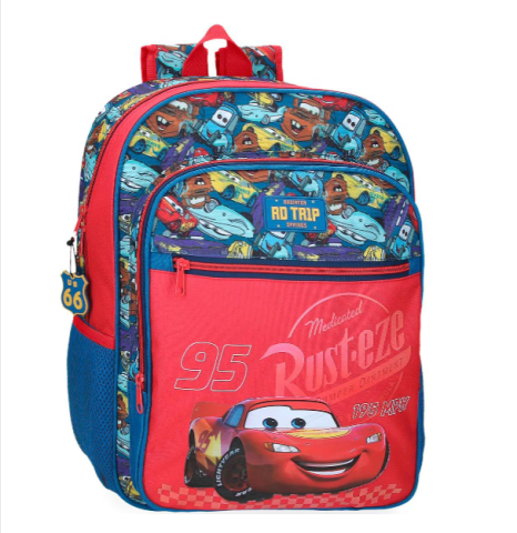 Ghiozdane și rucsacuri - Ghiozdan scoala baieti Disney Cars RD Trips multicolor 30 x 38 x 12 cm