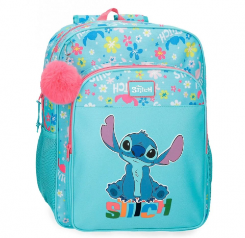 Ghiozdane școlare - Ghiozdan scoala fete Disney Aloha Stitch multicolor 14L