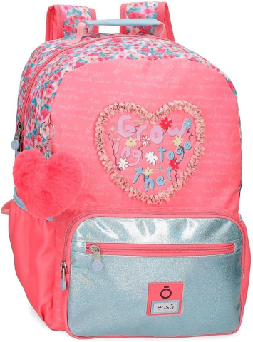 Ghiozdane școlare - Rucsac Enso Growing Together roz 32 x 42 x 14 cm