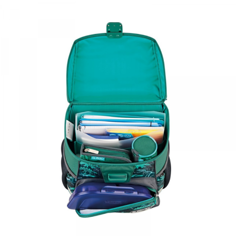Ghiozdan scolar verde 37 cm Herlitz [4]