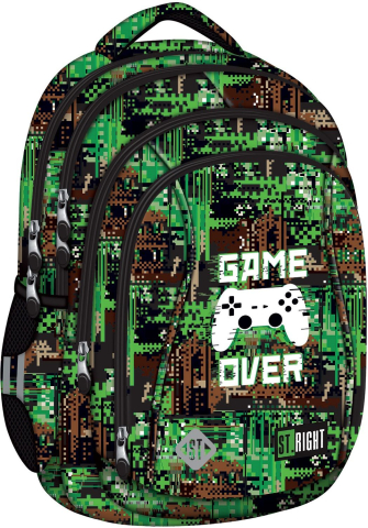 Ghiozdan ergonomic St.Right Game Over 4 compartimente 26L [2]