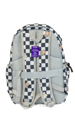 Ghiozdan Strigo alb si negru  46x32x24cm [3]