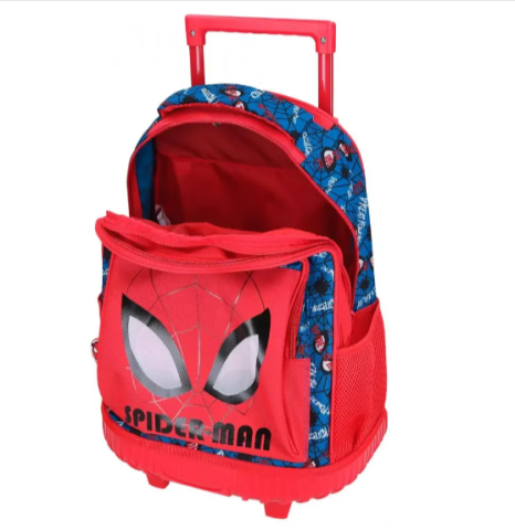 Ghiozdan troler Spiderman albastru rosu 2 compartimente 32 x 43 x 21 cm [2]
