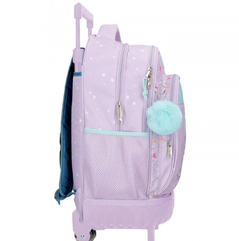 Ghiozdan troler fete Disney Lovely Stitch 2 compartimente 29L [1]