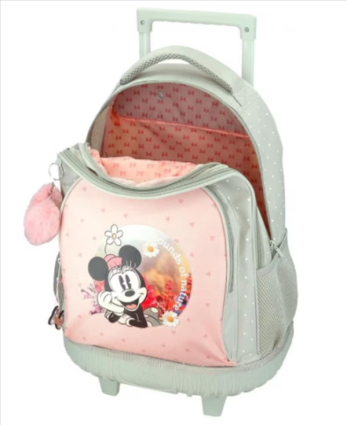 Ghiozdan troler fete 2 compartimente Disney Minnie Wild Nature 32 x 43 x 21 cm [3]