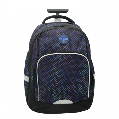 Noutăți Librăria Compas - Ghiozdan troller albastru 33 L Trolley Urban S Cool Collection