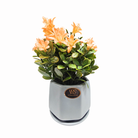 Ghiveci cu flori artificiale culori diferite [3]