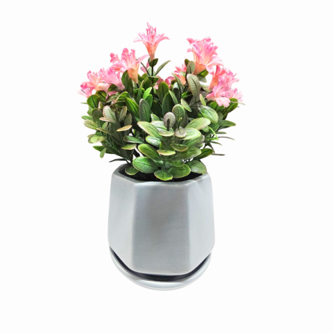 Ghiveci cu flori artificiale culori diferite [2]