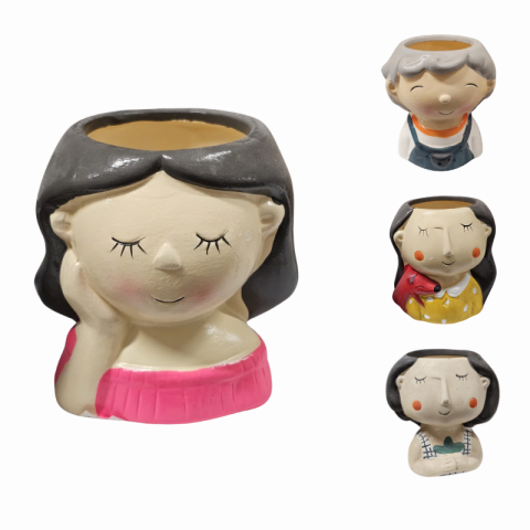 Vaze decorative - Ghiveci flori ceramica femeie modele diferite