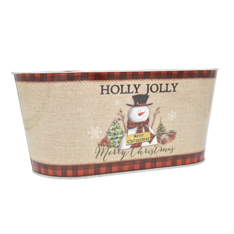 Ghiveci metalic oval 23x13.5x11 cm [1]