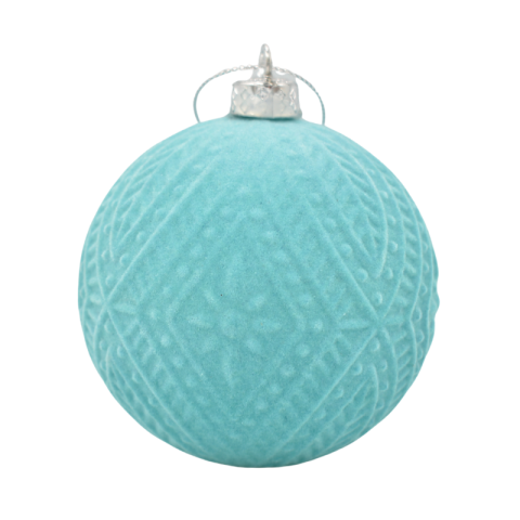 Noutăți Librăria Compas - Glob turcoaz din plastic cu catifea 8 cm