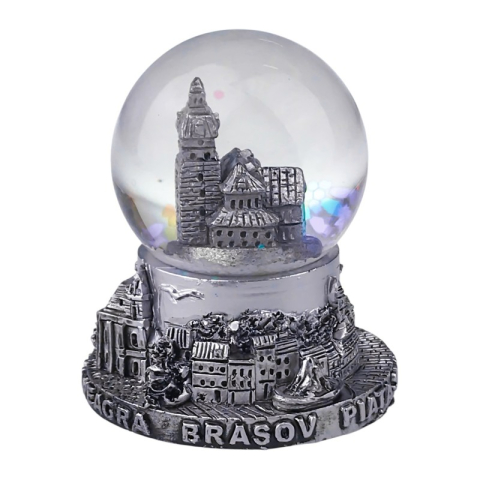 Souvenir România - Glob Brasov 6x7 cm