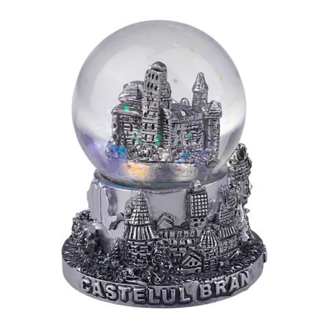 Souvenir România - Glob Castelul Bran 6x7 cm