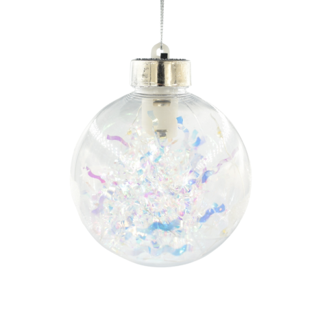 Noutăți Librăria Compas - Glob Craciun 8 cm transparent