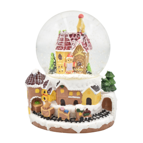 Glob de zapada din rasina cu led 9x7 cm [1]