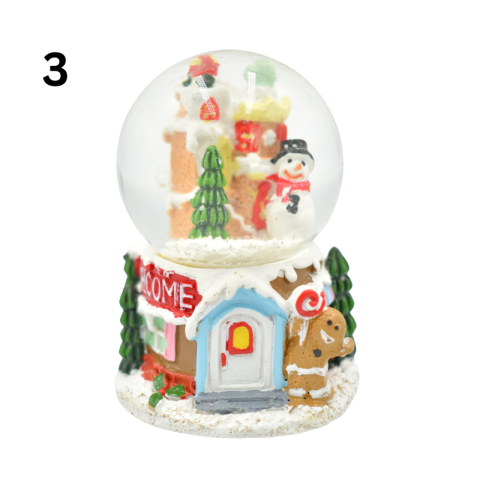 Glob de sticla cu lichid si figurina din rasina 5.5cm modele diferite [3]