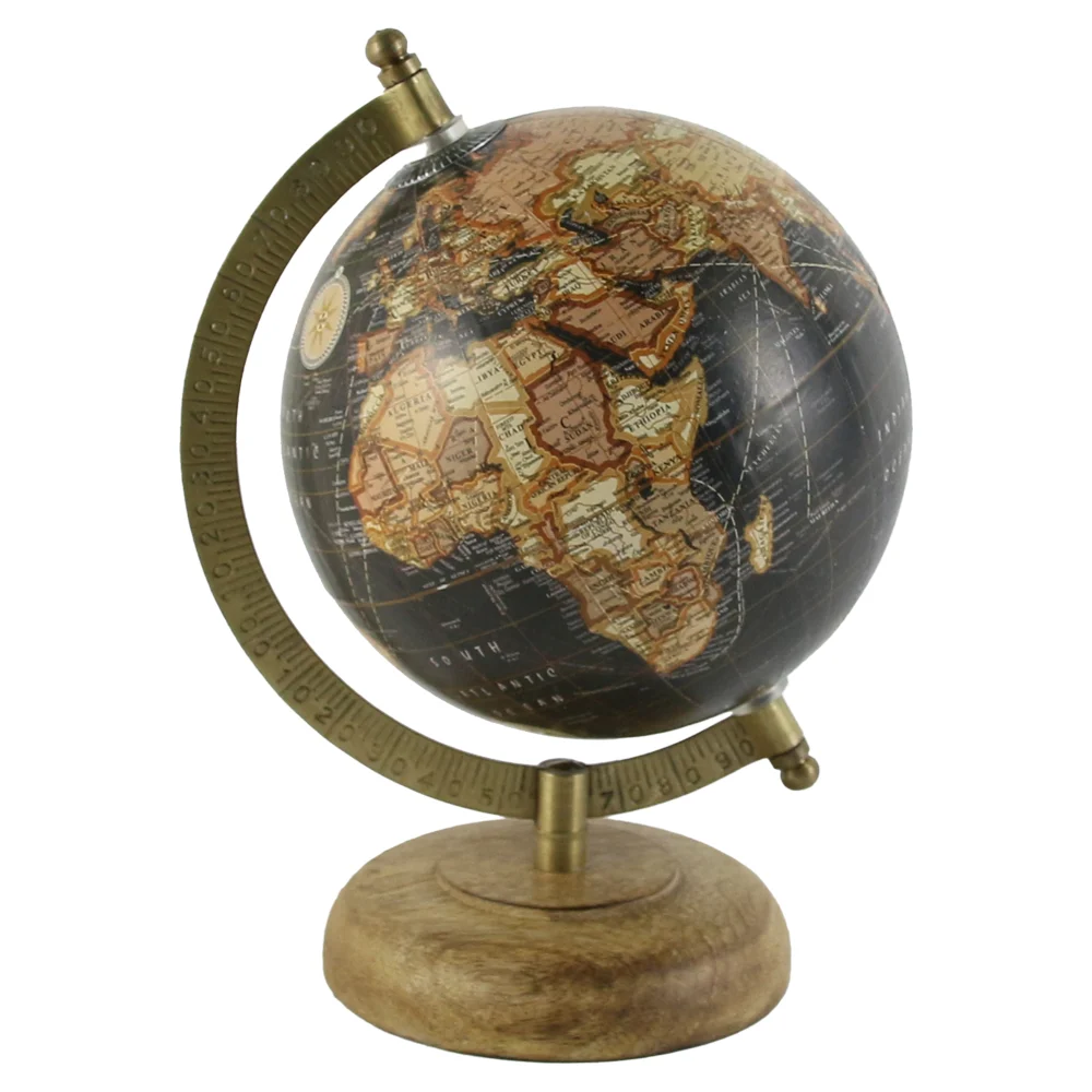 Glob pamantesc pe suport din lemn 15x20 cm [1]