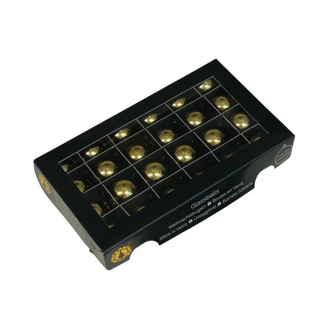 Noutăți Librăria Compas - Glob sticla 2.5 cm auriu deschis lucios 24/set
