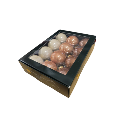 Noutăți Librăria Compas - Glob sticla 5.7cm opal natural set 12 bucati