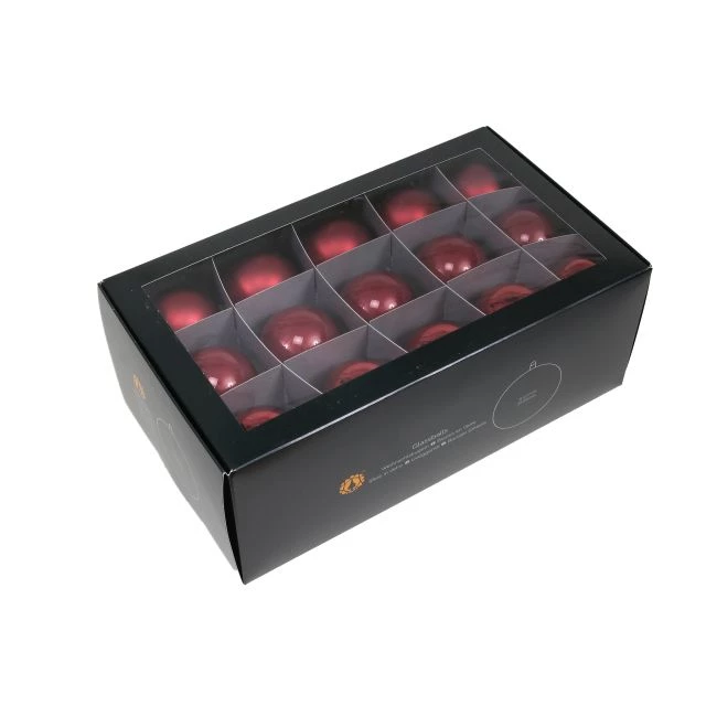 Noutăți Librăria Compas - Glob sticla 5.7cm rubin set 30 bucati