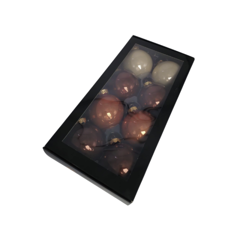 Noutăți Librăria Compas - Glob sticla 8 cm opal natural set 8 bucati