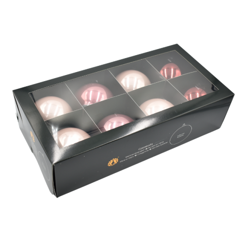 Noutăți Librăria Compas - Glob sticla 8 cm roz 8/set