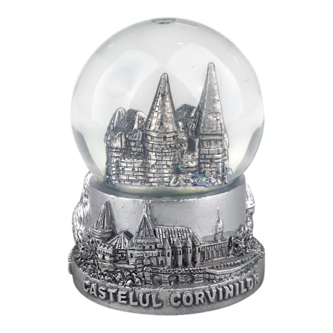 Casă și decorațiuni - Glob sticla - Castelul Corvinilor 9 cm
