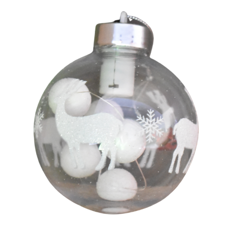 Glob cu led 8 cm transparent [1]