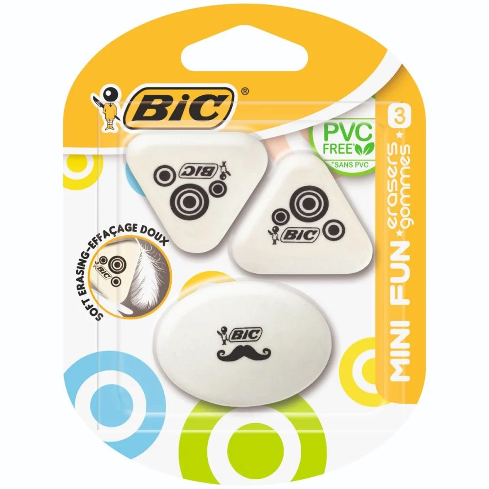 Instrumente de scris - Set 3 radiere Mini Fun BIC