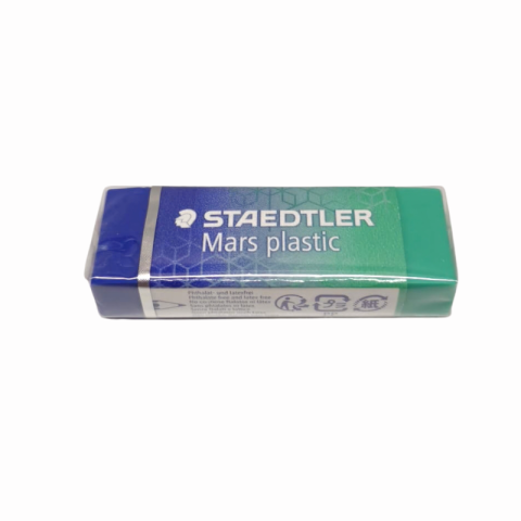 Radiere - Guma Mars plastic 65 x 23 x 13 mm Staedtler albastru verde