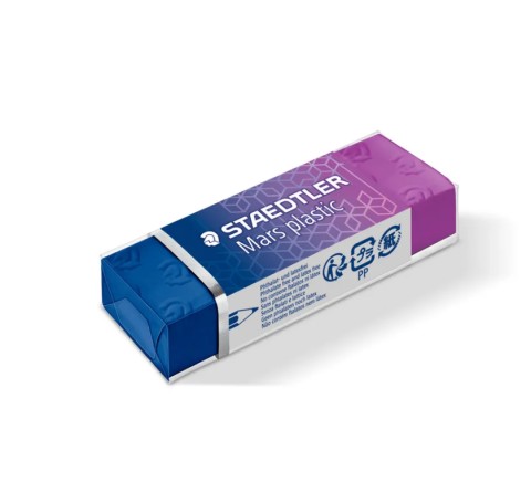 Rechizite școlare - Guma Mars plastic Staedtler 65 x 23 x 13 mm albastru liliac