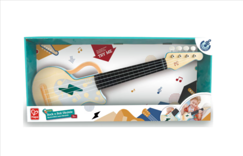 Jucării interactive și tematice - Jucarie din lemn Hape Rock n Roll Ukulele