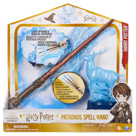 Jocuri educative - HARRY POTTER WIZARDING WORLD PATRONUS SPELL WAND BAGHETA  LUI HARRY 33CM