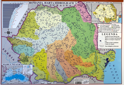Harta de perete Europa pliabilă – fizică și politică, plastifiată cu șnur [2]