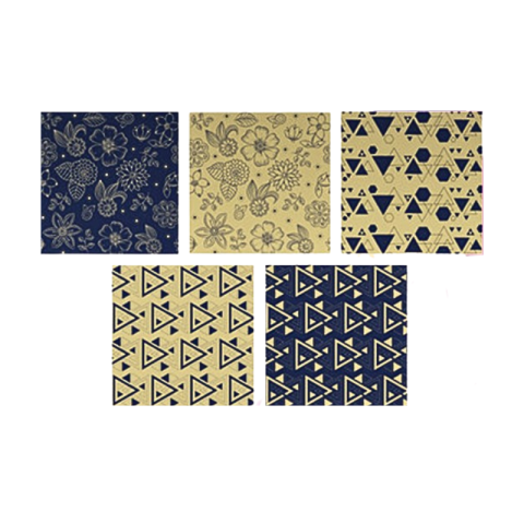 Accesorii pentru impachetat - Hartie de ambalat 70x200cm albastru auriu