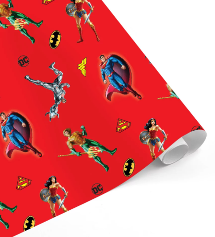 Hartie de ambalat DC Super Heroes 70 x 200 cm culori diferite [2]