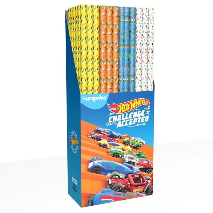 Hârtie pentru impachetat - Hartie de ambalat Hot Wheels 70 x 200 cm