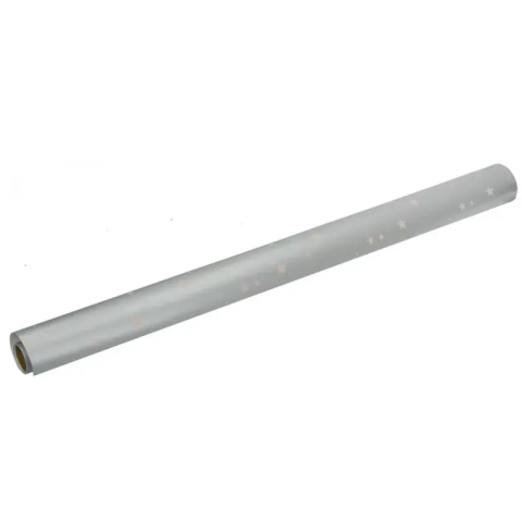 Hartie de impachetat cadou gri cu sclipici 70 x 200 cm [1]