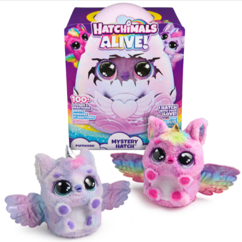 Jucării și jocuri - Jucarie interactiva Hatchimals Alive Mystery Hatch Pufficorn